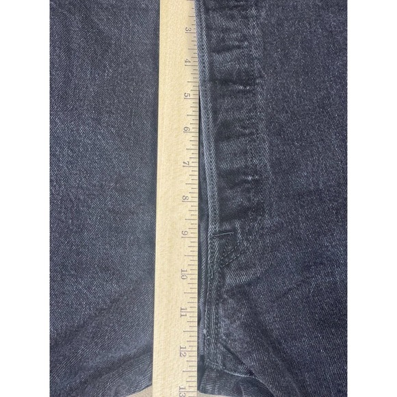 Levis Jeans Mens 42x32 Black 501 XX Denim Button Fly Casual Straight Adult - Picture 5 of 14